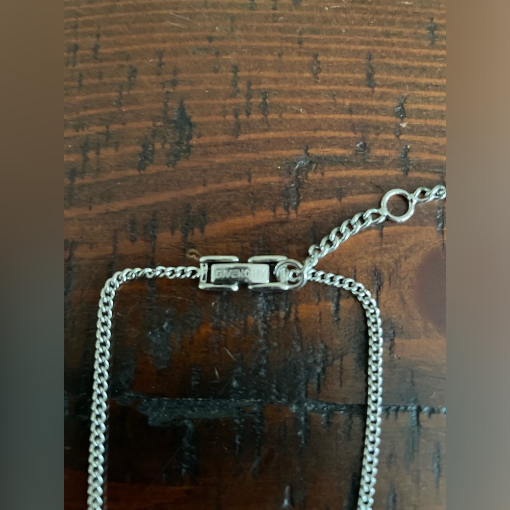 Givenchy Silver Toned Adjustable Necklace ~ - image 4